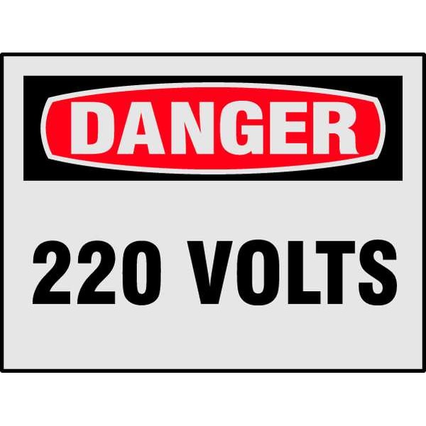 Brady Danger Label, 5 In. W, 3-1/2 In. H, PK8, 21008LS - 21008LS