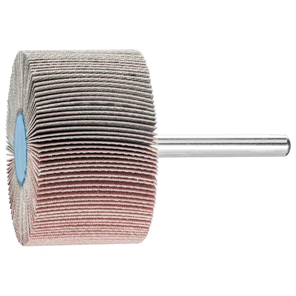 Pferd 2" x 1" Mounted Flap Wheel - 1/4" Shank - Aluminum Oxide - 320 Grit - 45243
