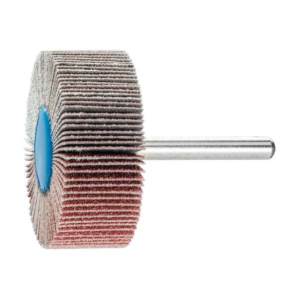 Pferd 2" x 3/4" Mounted Flap Wheel - 1/4" Shank - Aluminum Oxide - 80 Grit - 45259