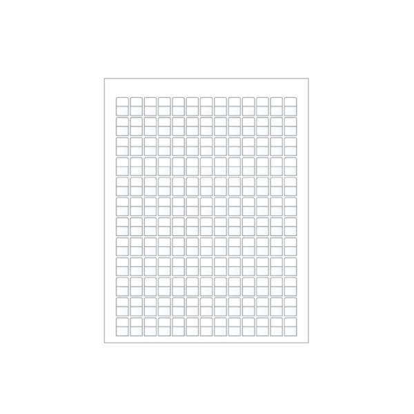 Ziptape Laser Printer Label Sheet Sticker Paper - 0.5" W x 0.37" H , 1560PK - ZT-LSL-70-603-10