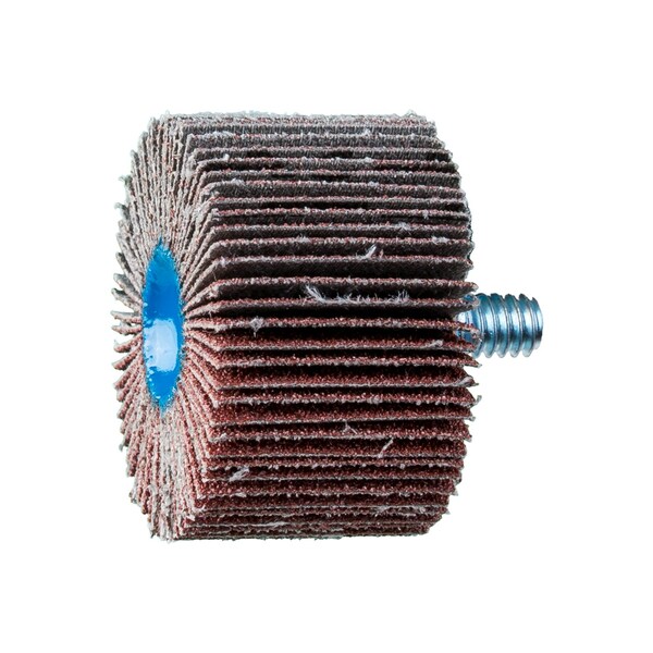 Pferd 1-1/2" x 1" Quick Change Flap Wheel - 1/4-20 Thread - Aluminum Oxide - 80 Grit - 45341