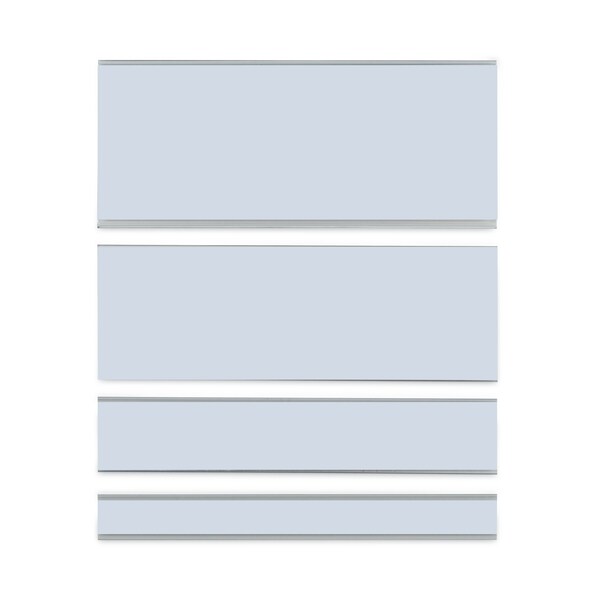C-Line Products Clear Magnetic Label Holders, Side Load, 6 x 2, Clear, PK10 - 87820
