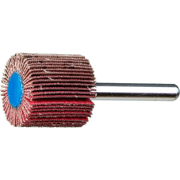 Pferd 1" x 1" Mounted Flap Wheel - 1/4" Shank - Ceramic Oxide - 120 Grit - 45282