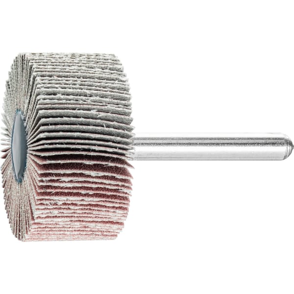 Pferd 1-1/2" x 1" Mounted Flap Wheel - 1/4" Shank - Aluminum Oxide - 320 Grit - 45237