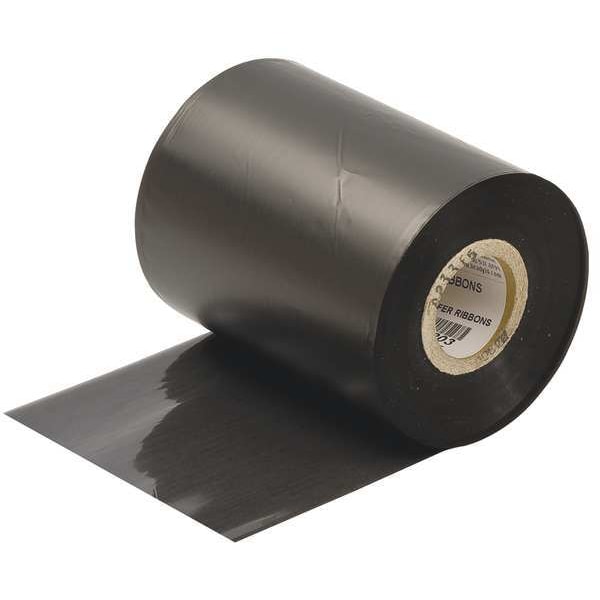 Brady Thermal Transfer Printer Ribbon, 4-21/64" W, 500 ft. L, Black - R6109