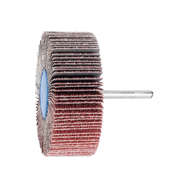 Pferd 3" x 1" Mounted Flap Wheel - 1/4" Shank - Ceramic Oxide - 40 Grit - 45294