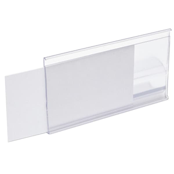 Aigner Index Label Holder, Clear, Smooth, Slide In, PK25 - EP-2400