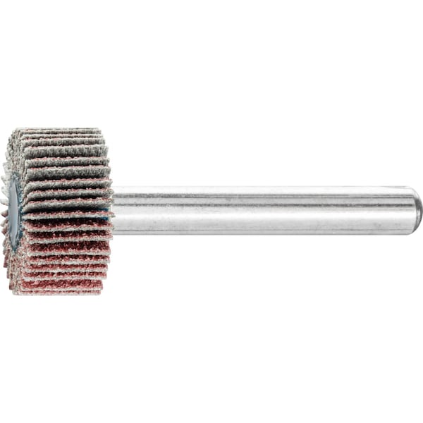 Pferd 3/4" x 3/8" Mounted Flap Wheel - 1/4" Shank - Aluminum Oxide - 80 Grit - 45161