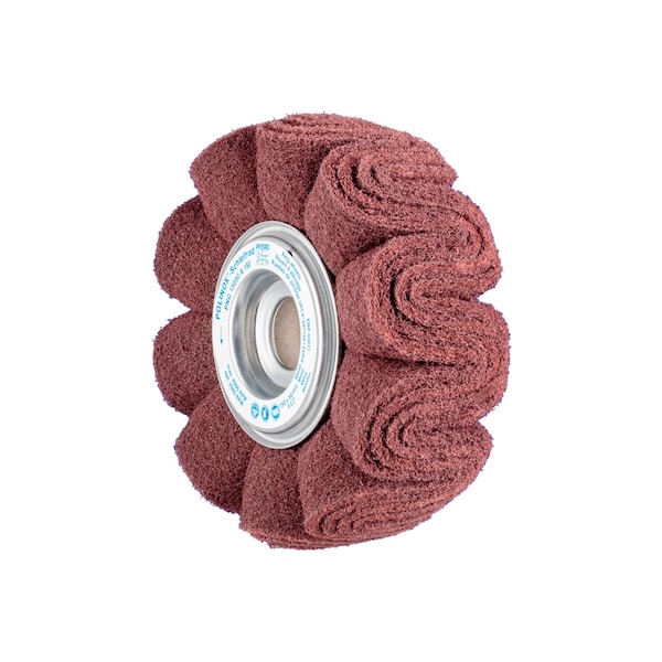 Pferd 6" X 2" POLINOX Unmounted Flap Wheel - 1" AH - PNG Type - 180 Grit - 43031