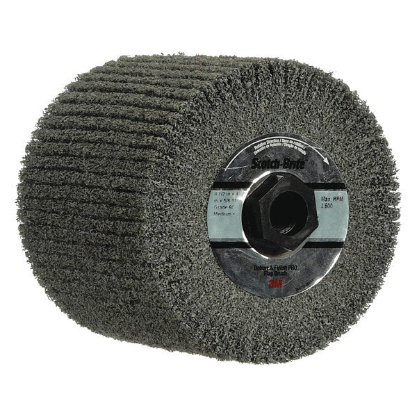 Scotch-Brite Flap Brush, 3-1/2" dia., 3500 RPM - 7100159572