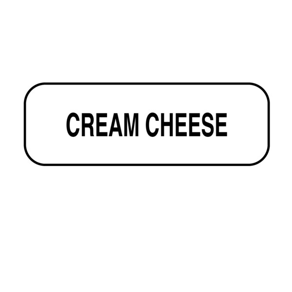 Nevs Cream Cheese Label 1/2" x 1-1/2" - DIET-407