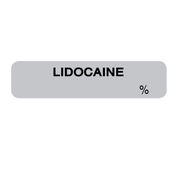 Nevs Lidocaine % 1/2" x 1-1/2" Gray w/Black - SANTW-0082