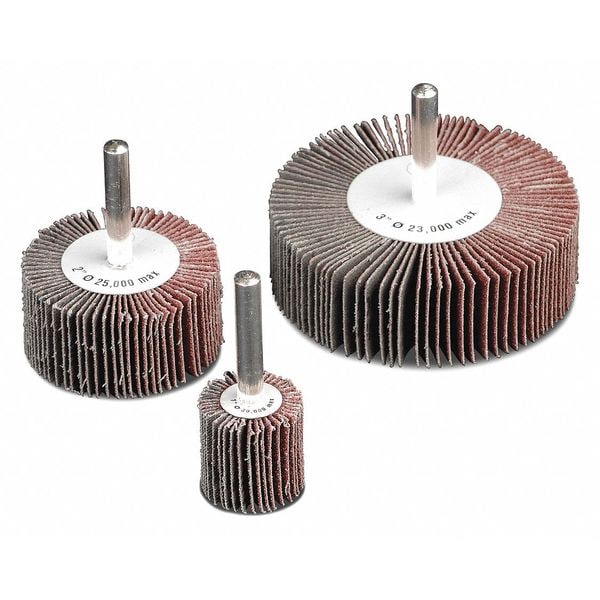 Cgw Abrasives Flap Whl, 1x1x1/4, A/O, 80G - 39909