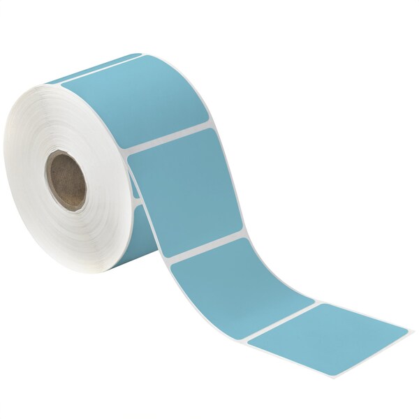 Tape Logic 2 1/4 x 2in Blue Desktop Direct Thermal Label, 12PK - THD374
