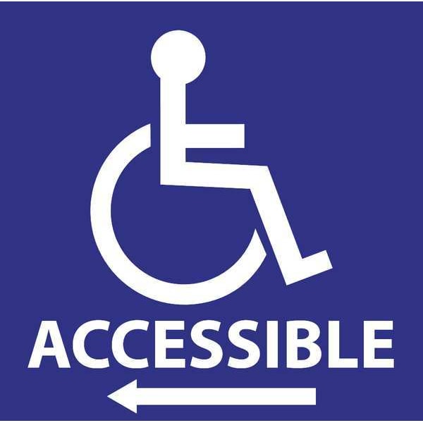Zing Handicap Labels, 6 In H x 6 In W, PK2, 2718 - 2718