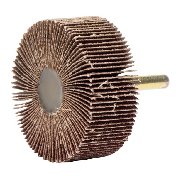 Weiler 2-1/2" x 1" Tiger Coated Abrasive Flap Wheel, 1/4" Stem, 80AO - 52487