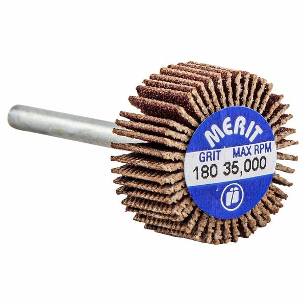 Merit Flap Wheel, Aluminum Oxide, 3/4" dia - 08834137563