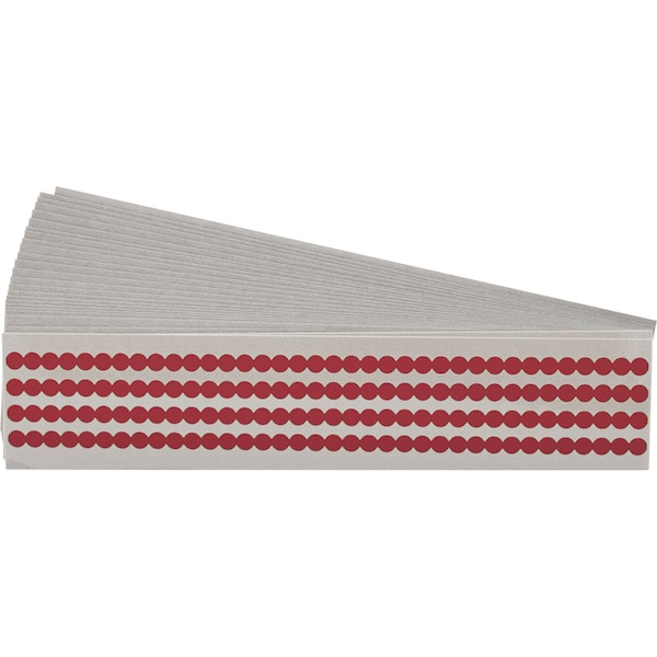 Brady Quik-Dot Markers Vinyl 0.250 in Di, PK 25 - QD-25-RD-PK
