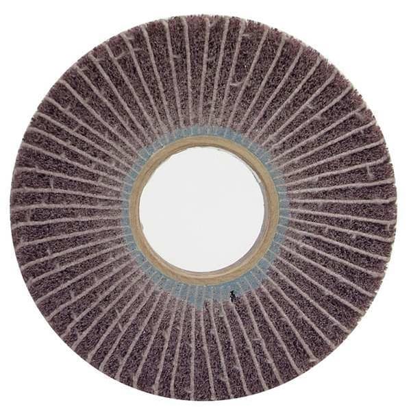 Norton Abrasives Flap Whl, 6in.dia.x1in.W, 120Grit, AO, PK4 - 66261007678