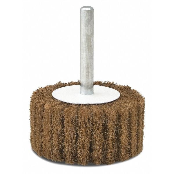 Cgw Abrasives Flap Whl, 1x1x1/4, CRS, Tan - 36450