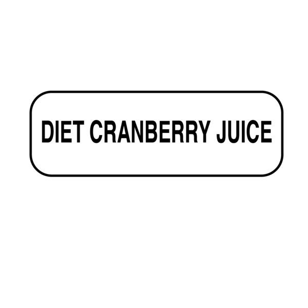 Nevs Diet Cranberry Juice Label 1/2" x 1-1/2" - DIET-104