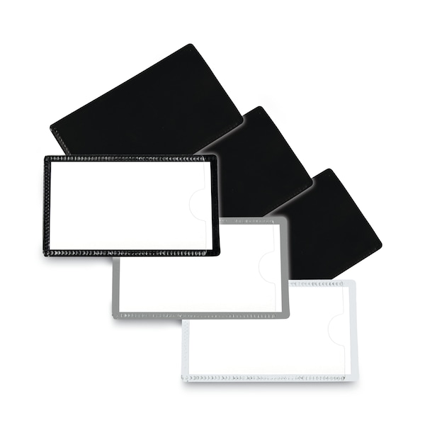 C-Line Products Slap-Stick Magnetic Label Holders, Side Load, 4.25 x 2.5, White, PK10 - 87707