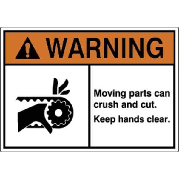 Zoro Select Label, Machine/Equipment, 3-1/2 in. H, PK5, HWL-535-724-5PK - HWL-535-724-5PK