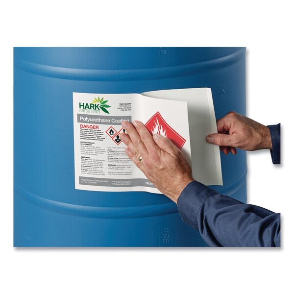 Avery UltraDuty GHS Chemical Waterproof and UV Res Labels, 8.5x11, Wht, PK50 - 60521