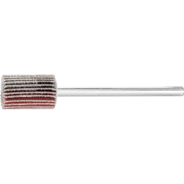Pferd 3/8" x 5/8" Mini Mounted Flap Wheel - 1/8" Shank - Aluminum Oxide 180 Grit - 45081