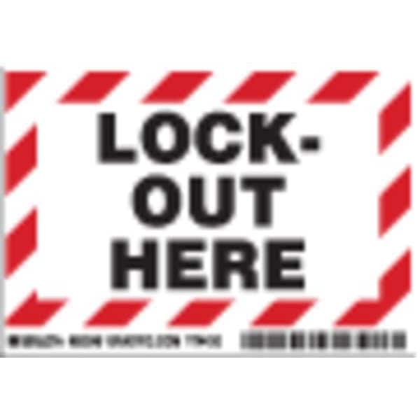 Brady Machine/Equipment Label, English, PK5, 86245 - 86245
