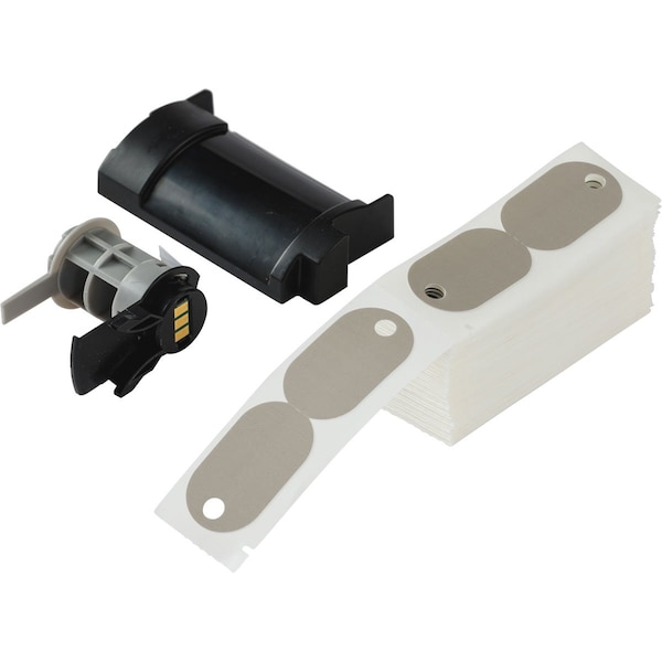 Brady Tag, Polyethylene, Gray, 1" W - M6-145-145-GY