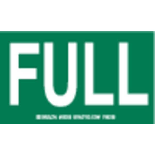 Brady Gas Cylinder Label, 3 In. H, 5 In. W, PK10, 60308 - 60308