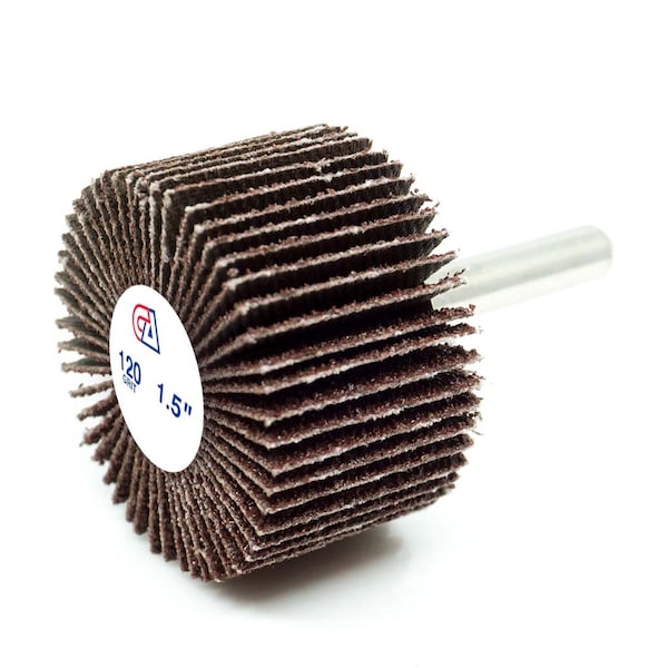 Continental Abrasives 1-1/2" X 1" X 1/4" Aluminum Oxide 120 Grit Mounted Flap Wheel - FW-112120