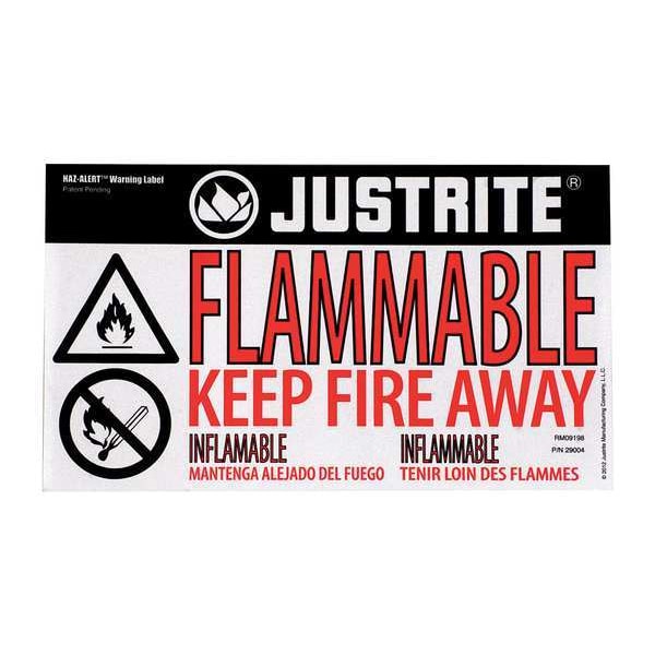 Justrite Safety Band Label, 6 In. H - 29004