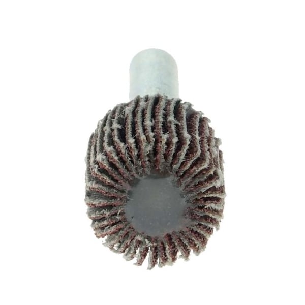Weiler 5/8" x 5/8" x 60AO Wolverine Coated Abrasive Flap Wheel, 1/4" Stem - 30712