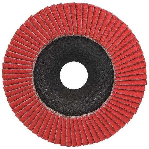 Gator Finishing Mounted Flap Wheel, 36 Grit, 4-3/4in W, PK5 - 9720035