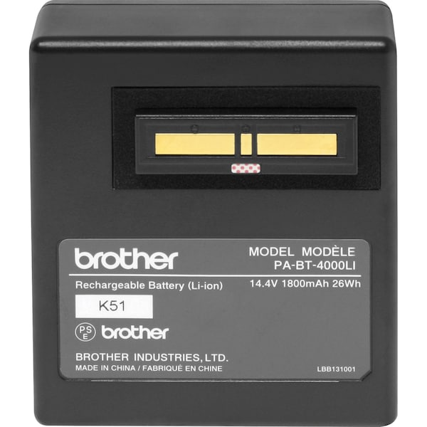 Brother Li-ion Rechargeable Battery Pack, 14.4V - PA-BT-4000LI