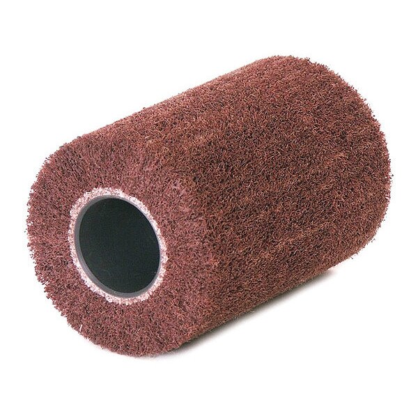 Cs Unitec Fleece Wheel, 180 Grit, 4in dia, 6in W - 47423