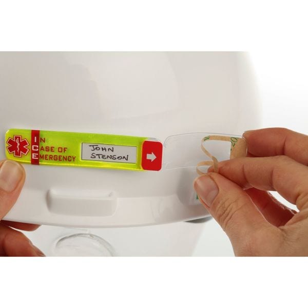 Vital Id Hard Hat I.D, Yllw, 3/4in.Hx3-1/4in.W, PK25 - WSID-02