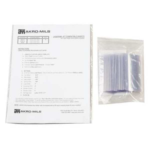 Akro-Mils Card Stock Holder, 1-3/4 x 4 In., PK25 - 29302