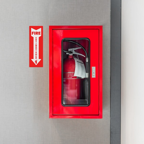 Fuel Stickers Fire Extinguisher Sticker, Commercial & Business Use, Safety Sign, Compliance, 6in x 2in, 20PK - Z-462FIRE-TALL-20PK