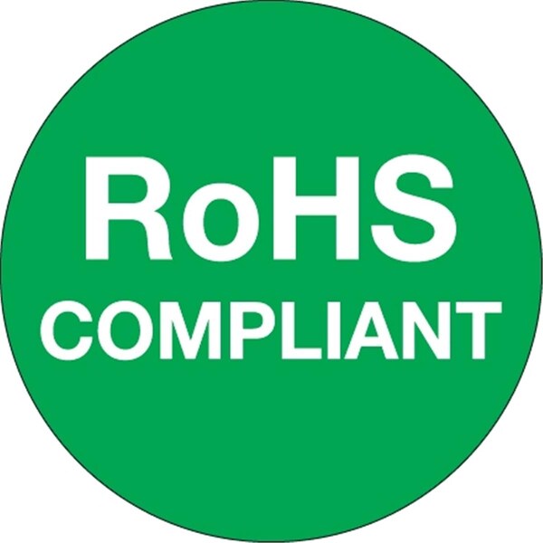 Bondad 1 in. Circle - RoHS Compliant Green Labels - Green - Roll of 500 - BO3348843