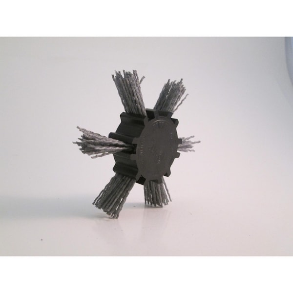 Dico Dico Nyalox 4 in. D X 1/4 in. Aluminum Oxide Wheel Brush Mandrel Mounted Flap Brush 80 Grit 1 pc - 541-776-4