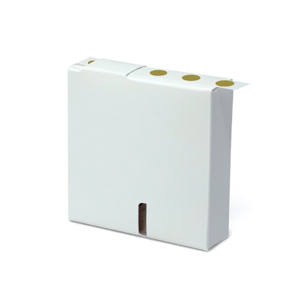 Globe Scientific Label Rolls, Cryo, 13mm Dots, for 1.5-2mL Tubes, Gold, 1000PK - LCR-13GL
