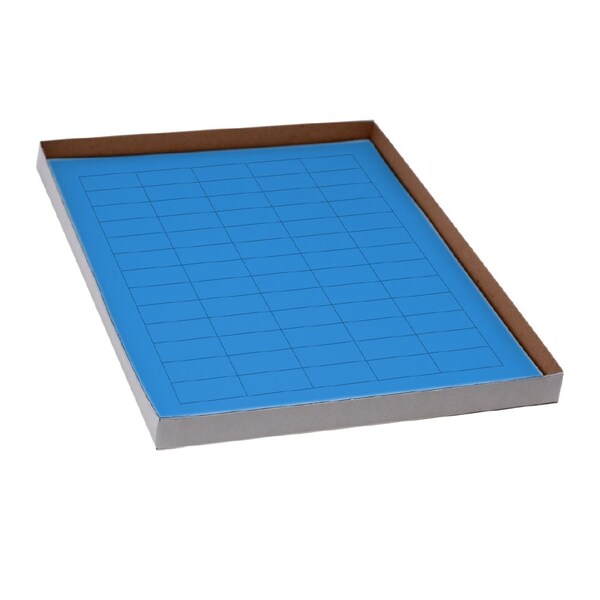 Globe Scientific Label Sheets, Cryo, 38x19mm, for General Use, 20 Sheets, 60 Labels per Sheet, Blue, 1200PK - LCS-38X19B
