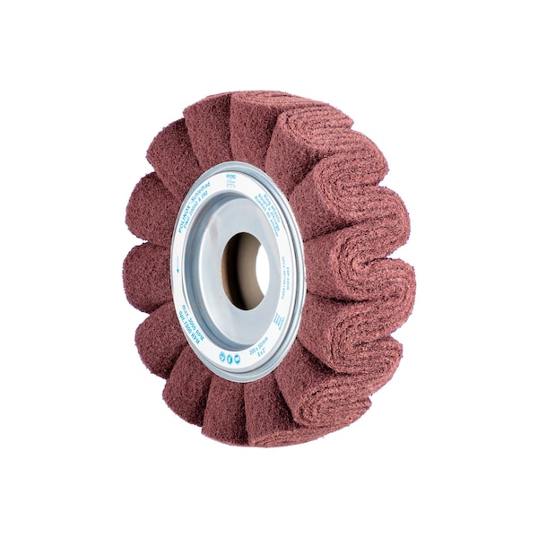 Pferd 8" X 2" POLINOX Unmounted Flap Wheel - 1-3/4" AH - PNG Type - 280 Grit - 43038