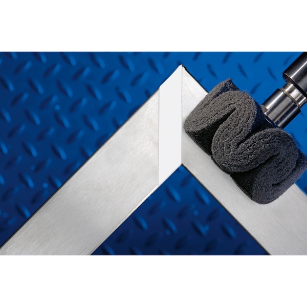 Pferd 4" x 2" POLINOX Mtd. Flap Wheel - 1/4" Shank - PNG Type - SiC 280 Grit - 46235