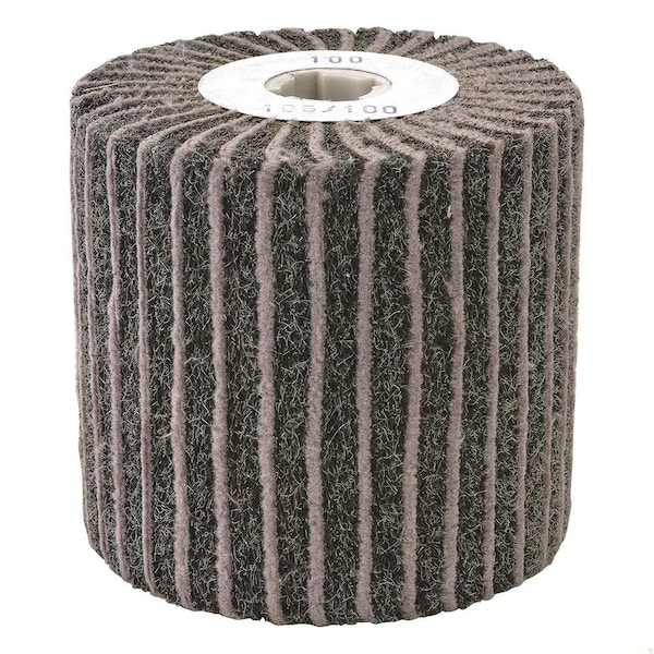 Cgw Abrasives Coated Flap Wheel Drum With Keyhole, 4 in Dia, 4 in W Face, 60 Grit, Medium Grade, Aluminum Oxide Ab - 72111