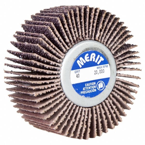 Merit Flap Wheel, Aluminum Oxide, 2 1/2" dia - 08834134061