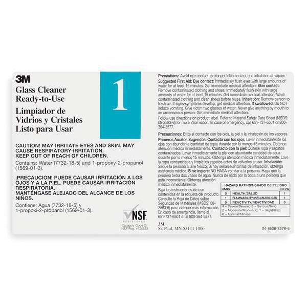 3M Secondary Label, Black, Blue/White, PK12 - 340401
